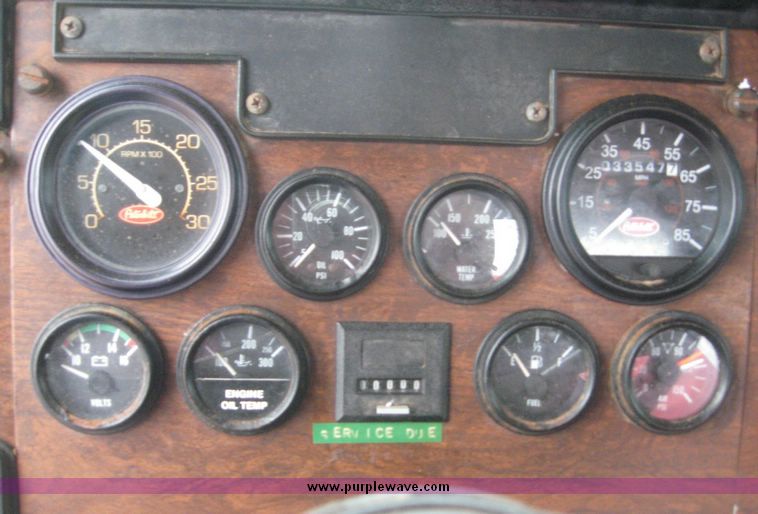 image for item 6698 1992 Peterbilt 378 tandem axle truck with 70 barrel tank