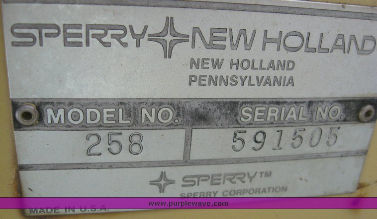 image for item 6727 New Holland 258 side delivery rake