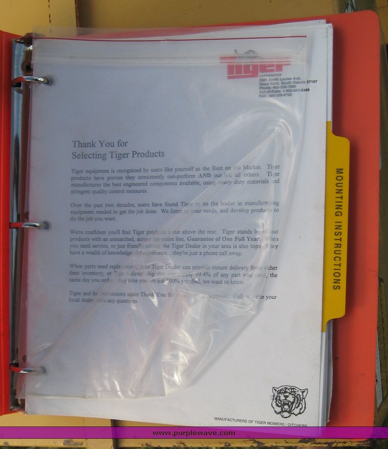 image for item 6733 Tiger Boom mower