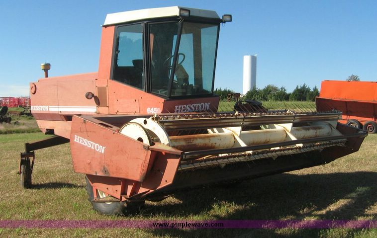 image for item 7996 Hesston 6450 Self propelled swather