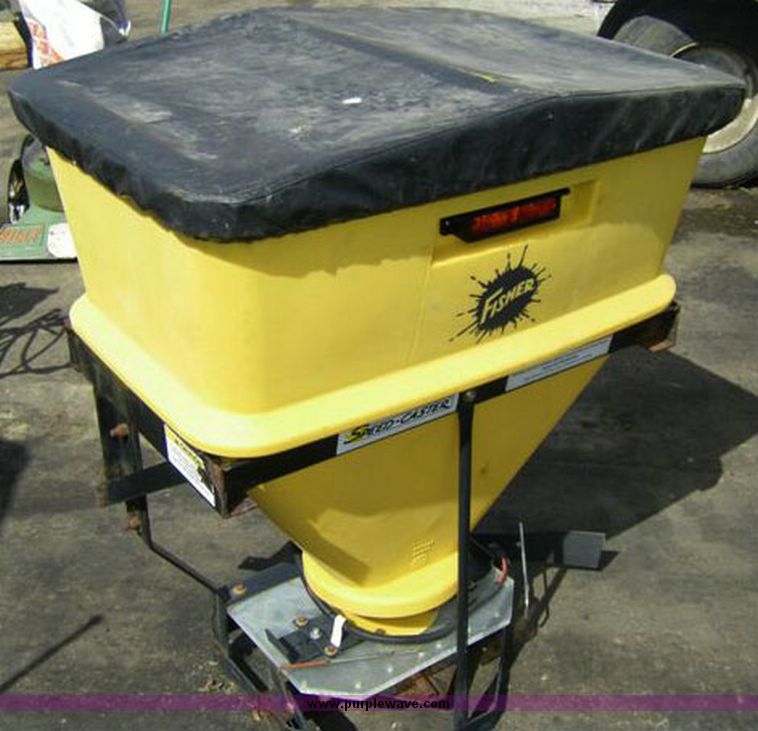 image for item 1004 Fisher Speedcaster tailgate-mounted electric salt spreader