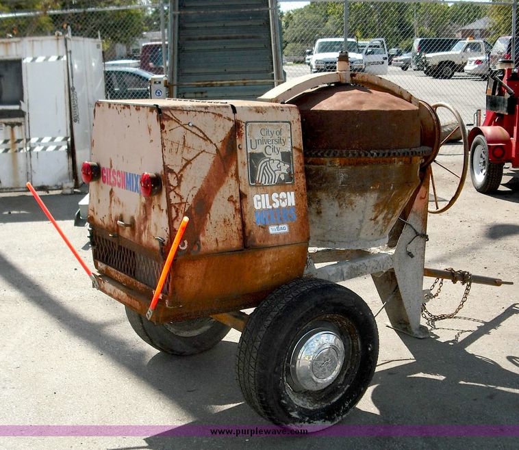 image for item 3822 1991 Gilson portable concrete mixer