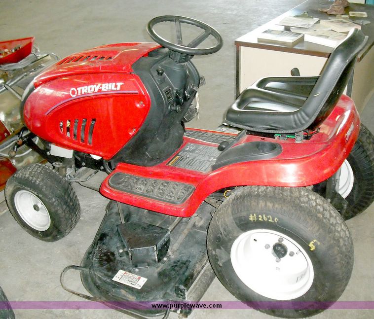 image for item 3831 Troy Bilt 50" cut riding lawn tractor