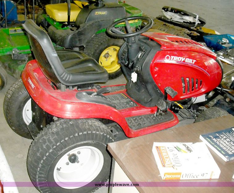 image for item 3831 Troy Bilt 50" cut riding lawn tractor