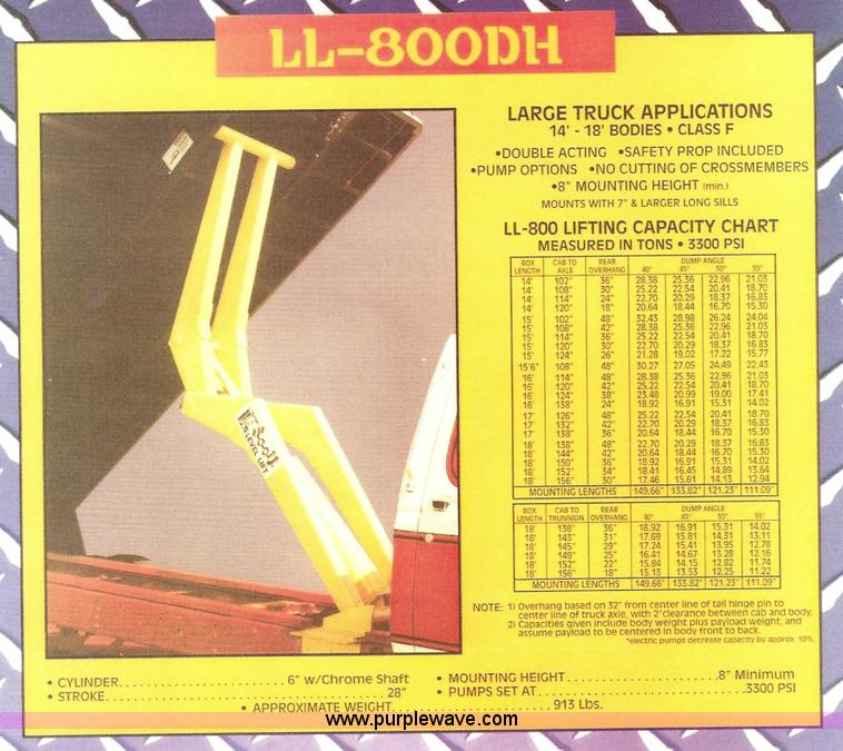 image for item 1800 Scott LL-800DH drop hinge hoist
