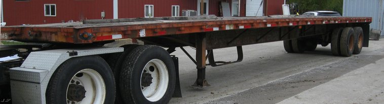 image for item 6788 1987 48' flatbed semi trailer