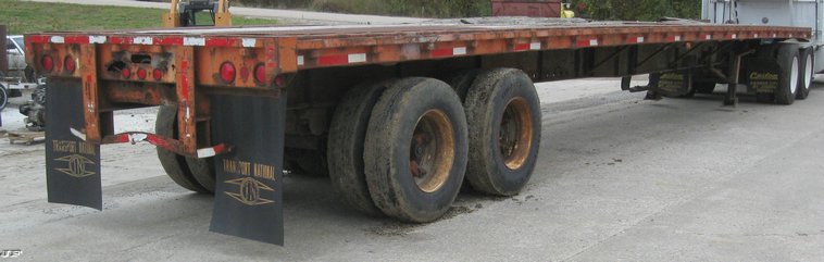 image for item 6788 1987 48' flatbed semi trailer