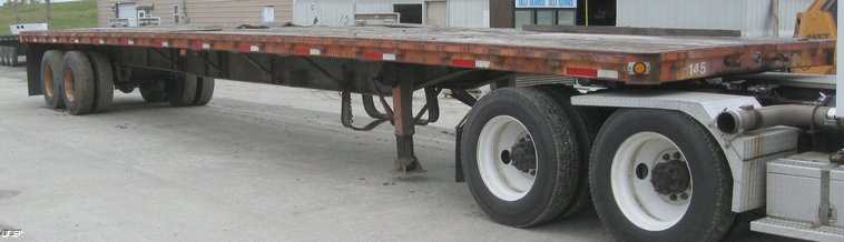 image for item 6788 1987 48' flatbed semi trailer