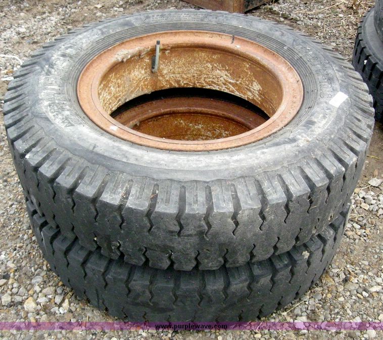image for item 6796 (2) 8.25-20 tires on rims