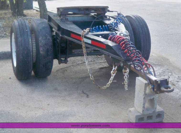 Single axle semi converter dolly in Derby, KS Item 7653 sold Purple