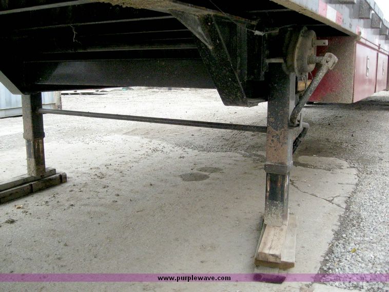 image for item 8626 2003 Neville Built flatbed semi trailer