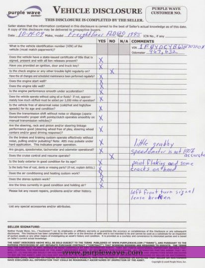 image for item 8821 1995 Freightliner FLD 120 truck