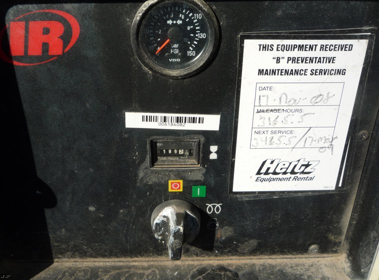 image for item 4093 2004 Ingersoll Rand P185WJD air compressor