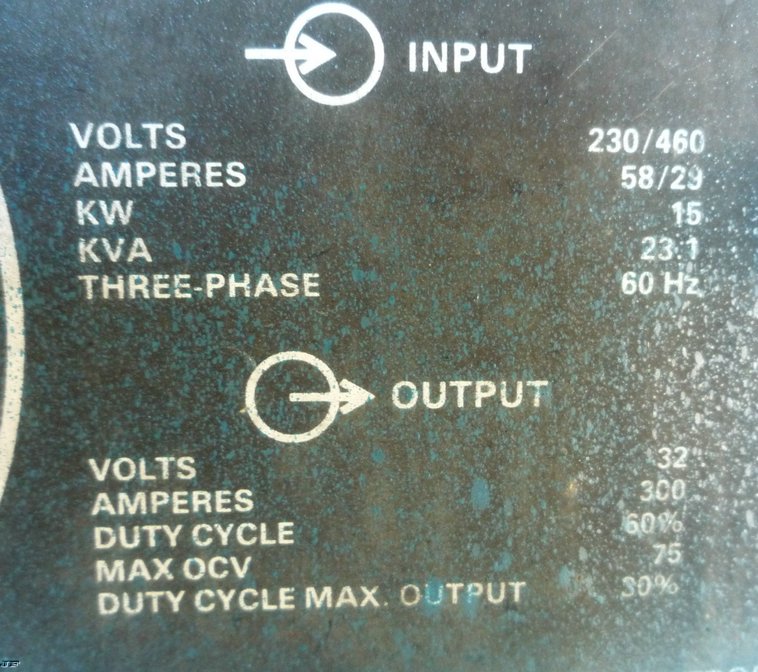 image for item 4123 Miller SRH-333 DC arc welder