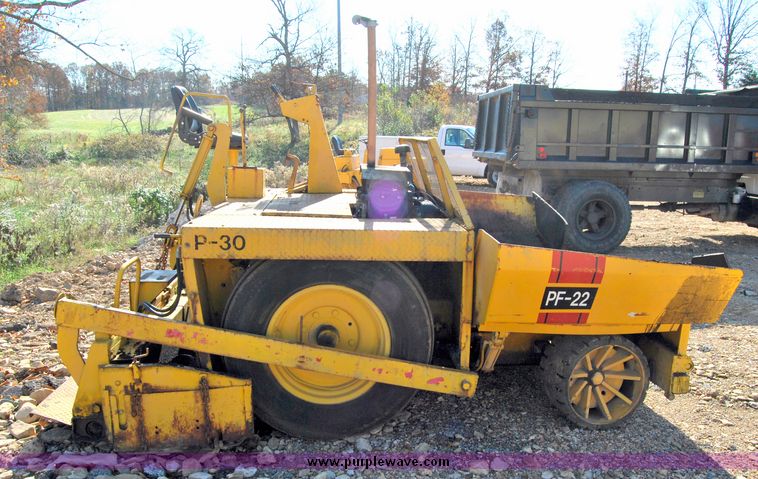 image for item 6020 1977 Blaw-Knox PF-22 wheel mounted asphalt paver