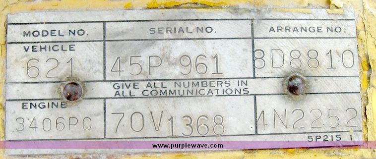 image for item 8823 Caterpillar 621B scraper