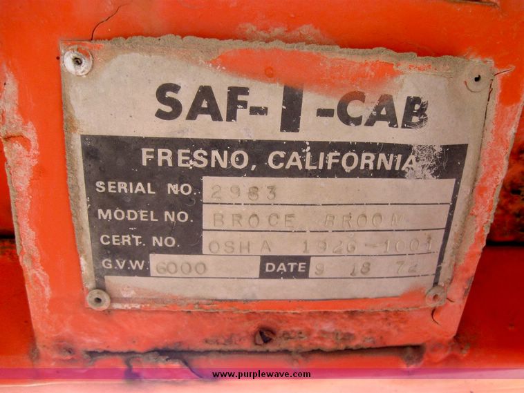 image for item 8827 Broce self propelled power broom