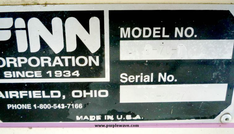 image for item 4005 Finn B 70 straw blower