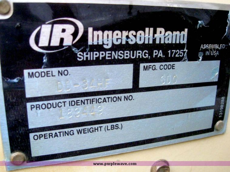 image for item 5004 2006 Ingersoll Rand DD34HF Ultra Pac double drum compactor