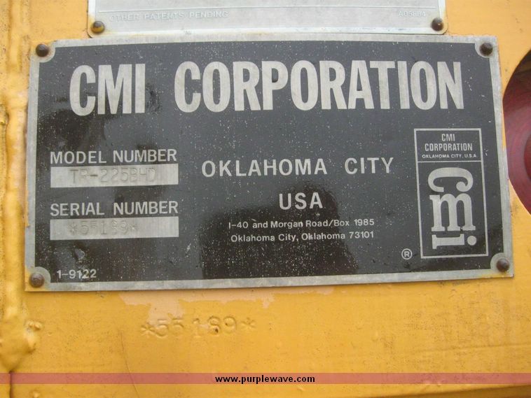 image for item 5010 1992 CMI TR225 asphalt trimmer reclaimer