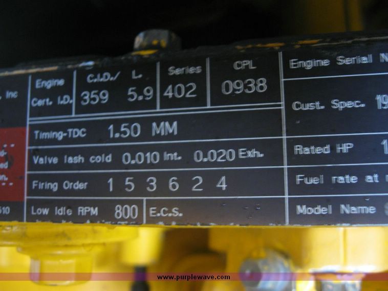 image for item 5012 1996 Badger 1085C wheel excavator