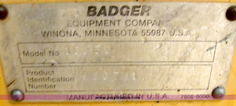 image for item 5012 1996 Badger 1085C wheel excavator