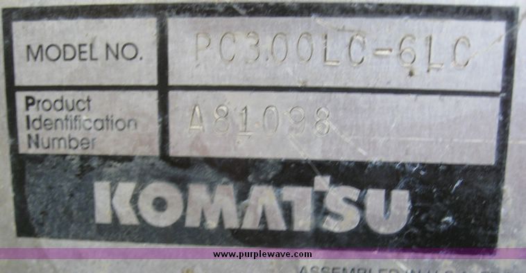 image for item 5036 Komatsu PC300LC-6 excavator