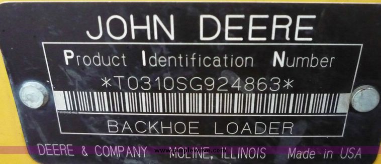 image for item 6872 John Deere 310SG backhoe