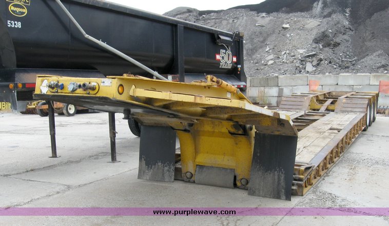 image for item 6954 Trail King TK100HDG triple axle low boy semi trailer