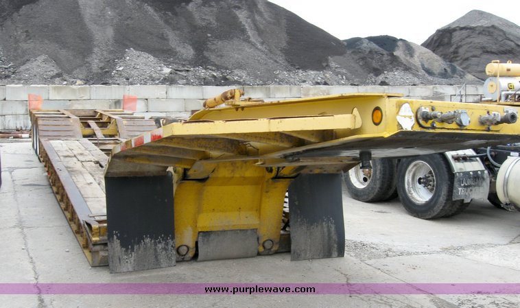 image for item 6954 Trail King TK100HDG triple axle low boy semi trailer