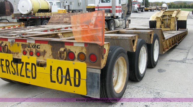 image for item 6954 Trail King TK100HDG triple axle low boy semi trailer