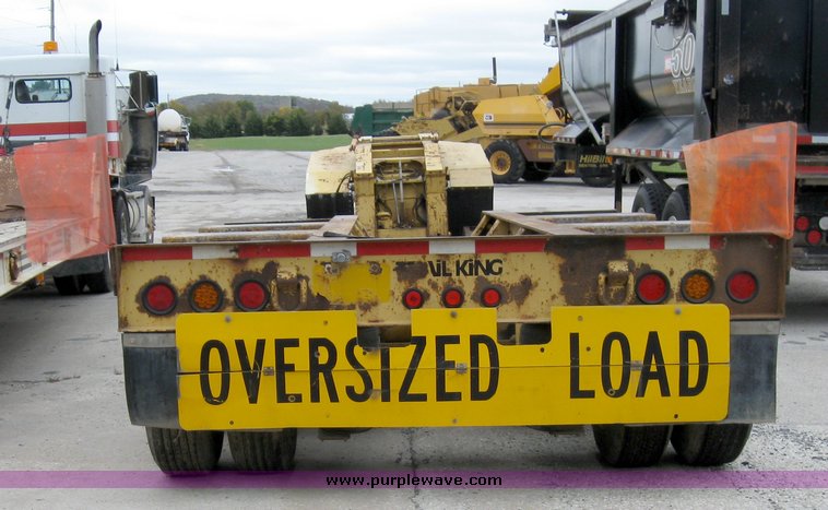 image for item 6954 Trail King TK100HDG triple axle low boy semi trailer