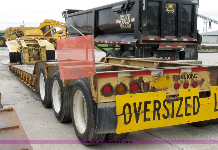 image for item 6954 Trail King TK100HDG triple axle low boy semi trailer