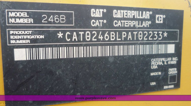 image for item 6956 2005 Caterpillar 246B skid steer