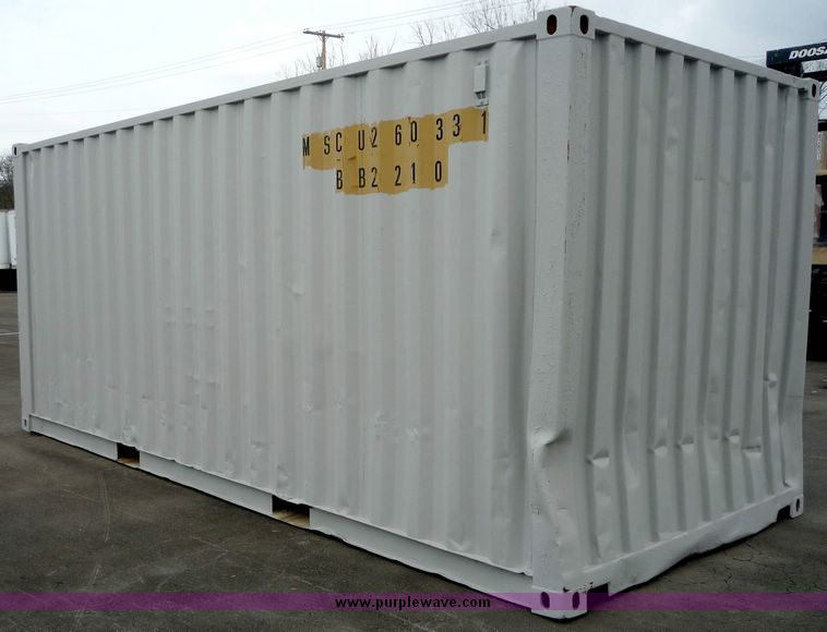 image for item 2108 1995 20' corten steel storage or shipping container