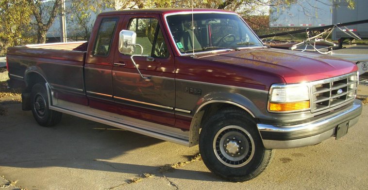 image for item 4034 1993 Ford F250 super cab pickup