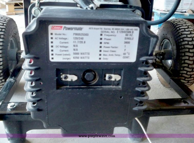 image for item 7593 Coleman Powermate Premium portable generator