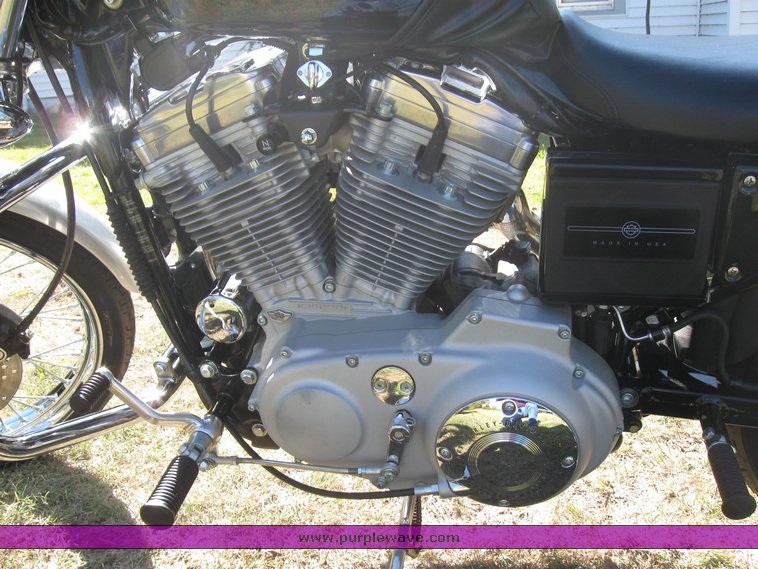 image for item 8022 2003 Harley Davidson XL 883 custom 100th anniversary edition motorcycle