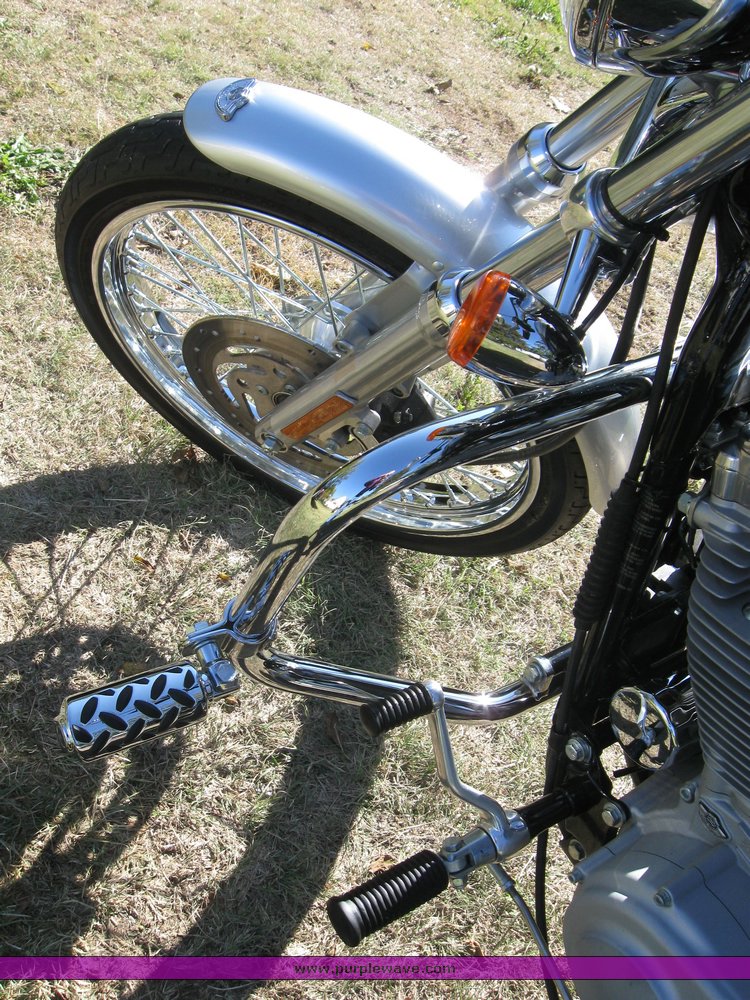 image for item 8022 2003 Harley Davidson XL 883 custom 100th anniversary edition motorcycle