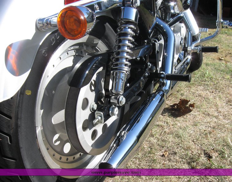 image for item 8022 2003 Harley Davidson XL 883 custom 100th anniversary edition motorcycle