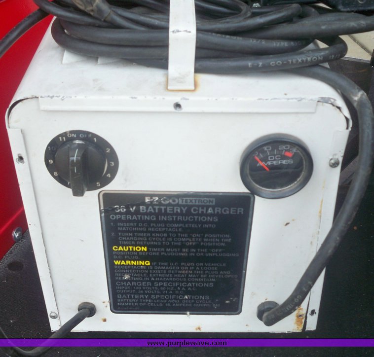 image for item 9591 Club Car electric golf cart with EZ-GO charger