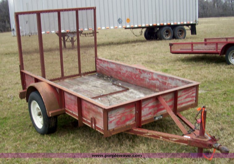 image for item 4074 Ark City trailers 12' utility trailer