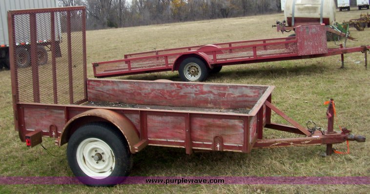 image for item 4074 Ark City trailers 12' utility trailer