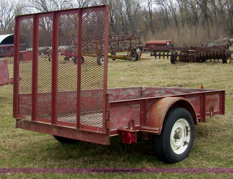 image for item 4074 Ark City trailers 12' utility trailer