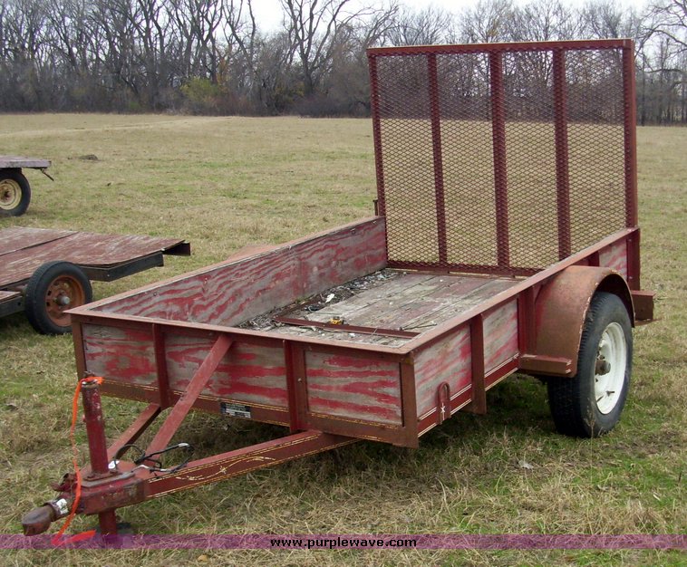 image for item 4074 Ark City trailers 12' utility trailer