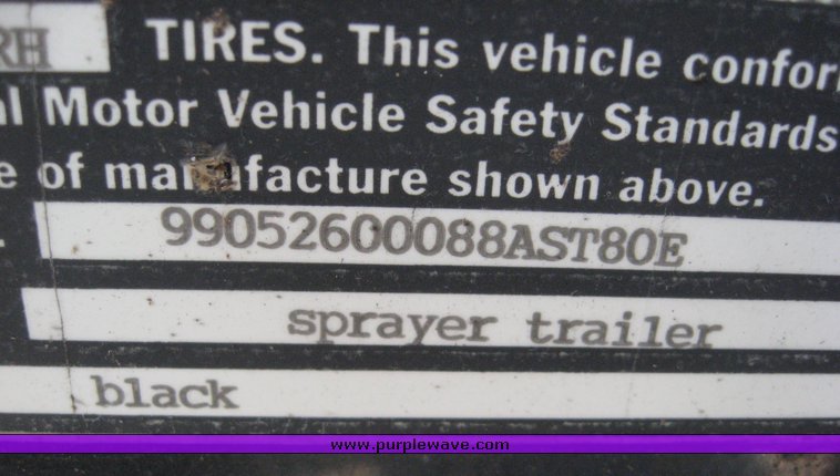 image for item 6406 2000 B-B sprayer trailer