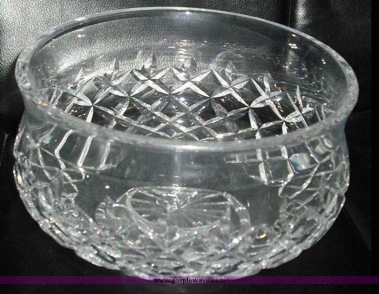 image for item 3031 8" Waterford crystal footed bowl