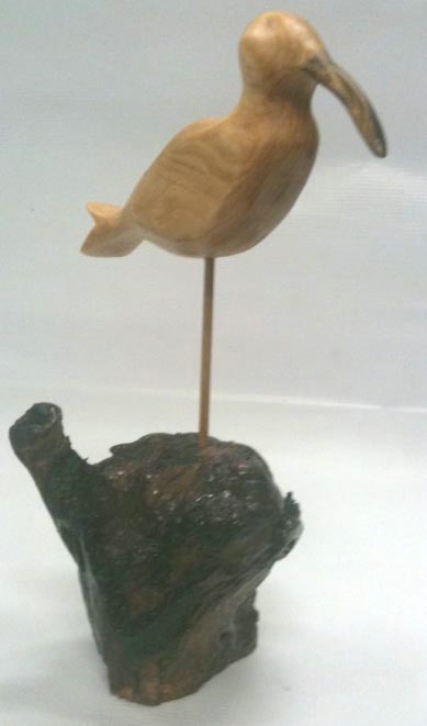 image for item 3038 Hand carved shore bird decoy replica