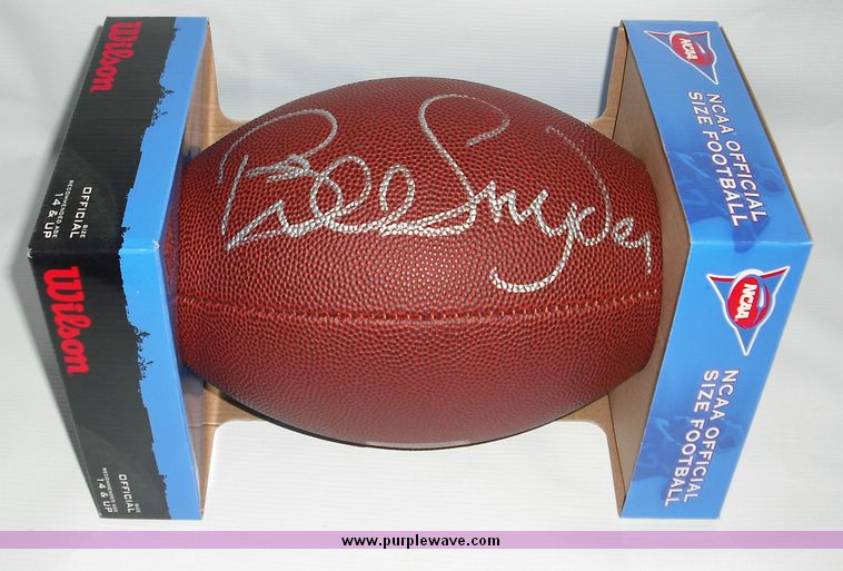 image for item 8850 Kansas State coach Bill Snyder autographed football
