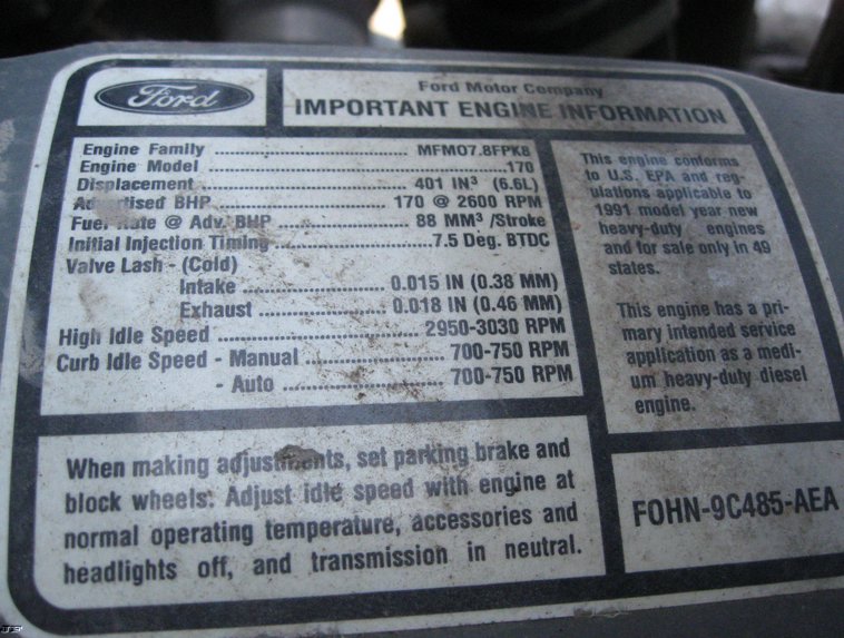 image for item 6523 1993 Ford COWLSB700F 66 passenger school bus